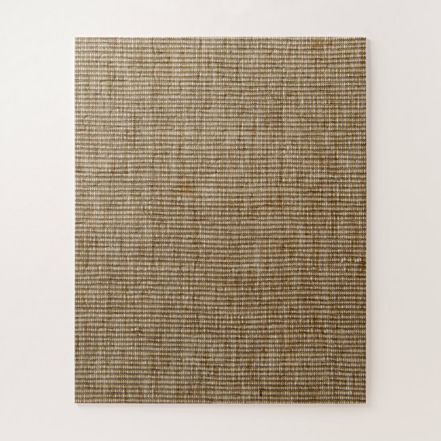 Puzzle motif de la nature de burlap rustique (Vertical)