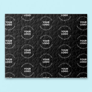 Puzzle Motif de logo et de texte modifiable facile à remp