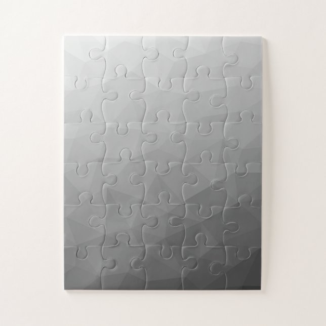 Puzzle Motif de maillage géométrique gris (Vertical)