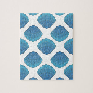 Puzzle Motif de mosaïque Blue Seashell