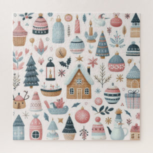 Puzzle Motif de Noël scandinave