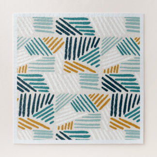 Puzzle Motif de pinceau géométrique abstrait moderne
