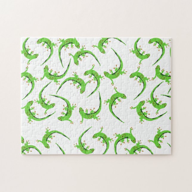 Puzzle Motif de reptile Gecko Lizard  (Horizontal)
