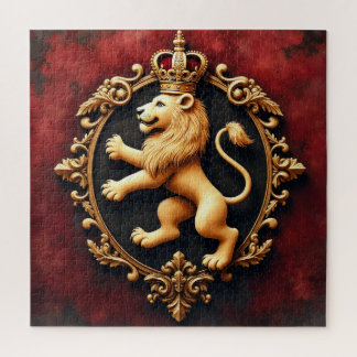 Puzzle Motif de tapisserie héraldique royale