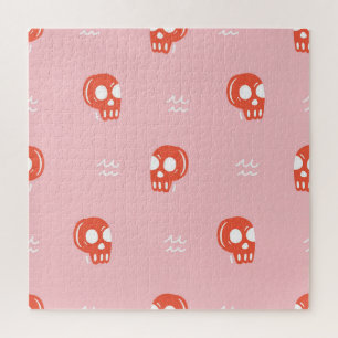 Puzzle Motif de tête rouge vintage