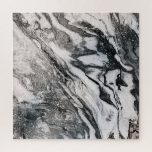 Puzzle Motif de texture noir et Marbre blanc