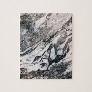Puzzle Motif de texture noir et Marbre blanc