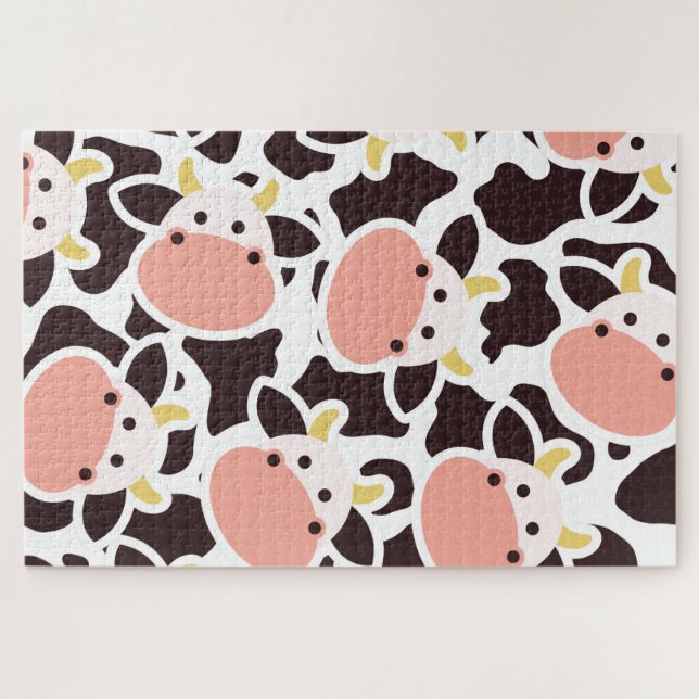 Puzzle Motif de vache mûre (Horizontal)