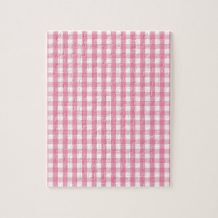 Puzzle Motif de vérification En vichy rose