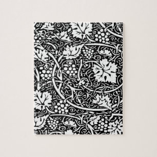 Puzzle Motif de vigne de raisin noir et blanc de William