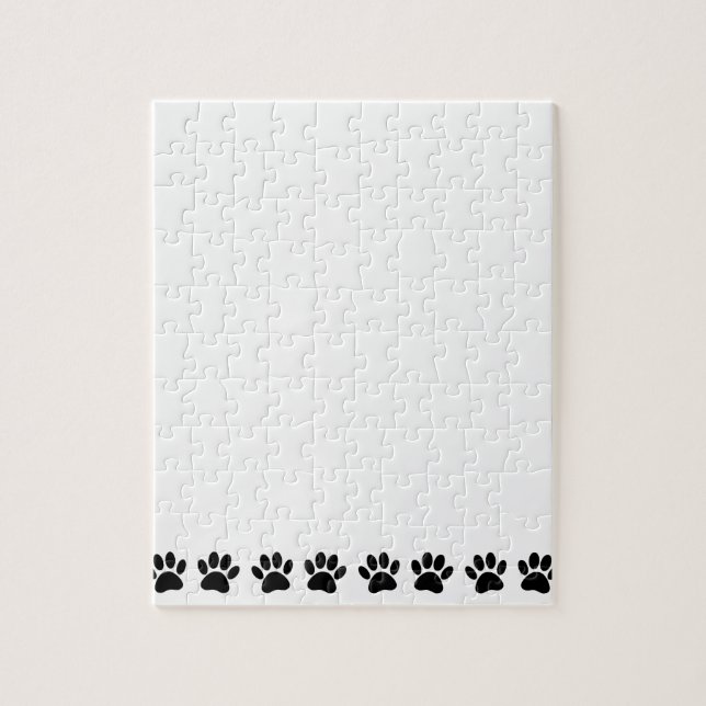 Puzzle Motif Dog Paw (Vertical)