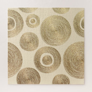 Puzzle Motif d'or : design abstrait brillant