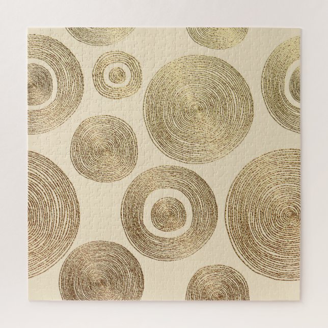 Puzzle Motif d'or : design abstrait brillant (Vertical)