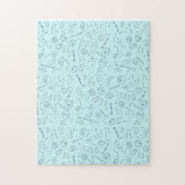 Puzzle Motif du diagramme de biologie (Vertical)