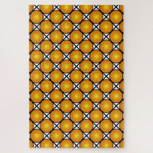 Puzzle Motif en treillis noir blanc noir