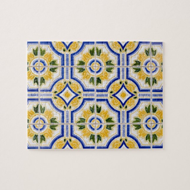 Puzzle motif en tuiles vives, Portugal (Horizontal)