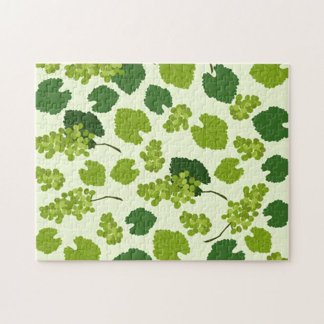 Puzzle Motif Feuille de raisins et de raisins (Horizontal)