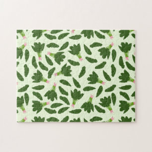 Puzzle Motif Feuille Green Spinach