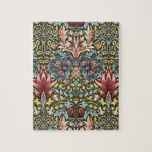 Puzzle Motif floral à tête de serpent de William Morris