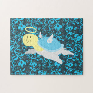 Puzzle Motif floral de tortue d'ange