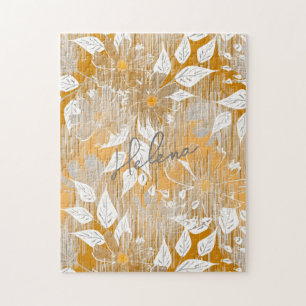 Puzzle Motif floral élégant.