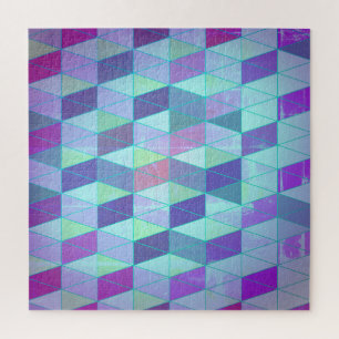 Puzzle Motif géométrique Cubes en Triangles