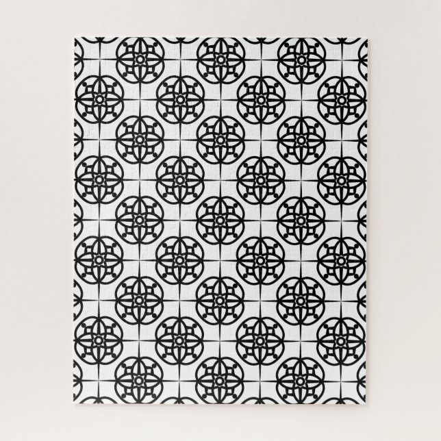 Puzzle Motif géométrique Vibe rétro classique (Vertical)