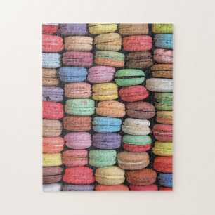Puzzle Motif Macaron français coloré