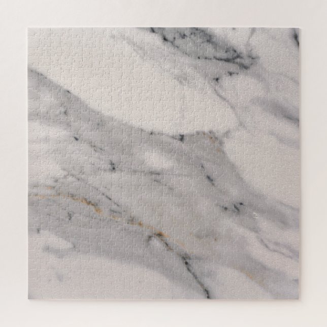 Puzzle Motif moderne en marbre noir gris rose (Vertical)