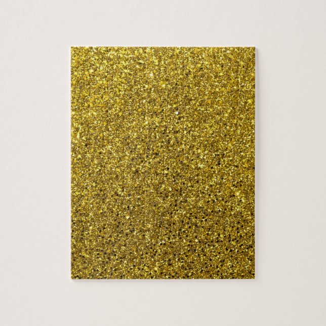 Puzzle Motif Parties scintillant or (Vertical)