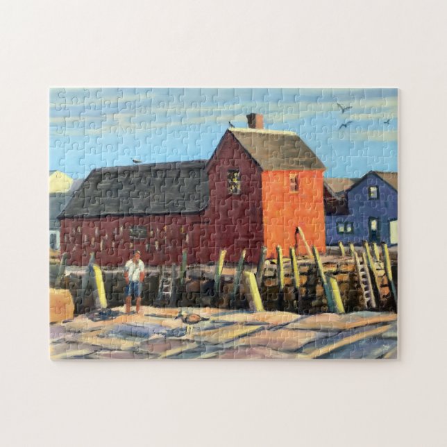 Puzzle Motif pittoresque #1 Rockport Fishing Shopping (Horizontal)