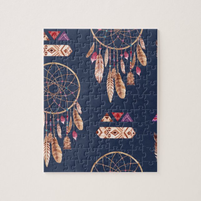 Puzzle Motif rêveur de receveur de Boho (Vertical)