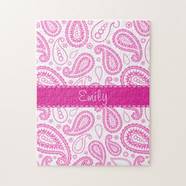 Puzzle Motif rose de Paisley (Vertical)