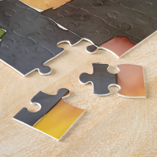 Puzzle Motif sans couture de couleurs bloquées unique