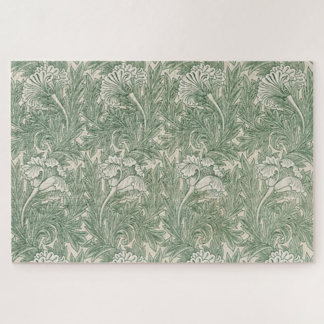 Puzzle Motif Tulip (par William Morris) (Horizontal)