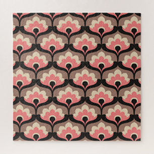 Puzzle Motif vintage fleuri sans joint