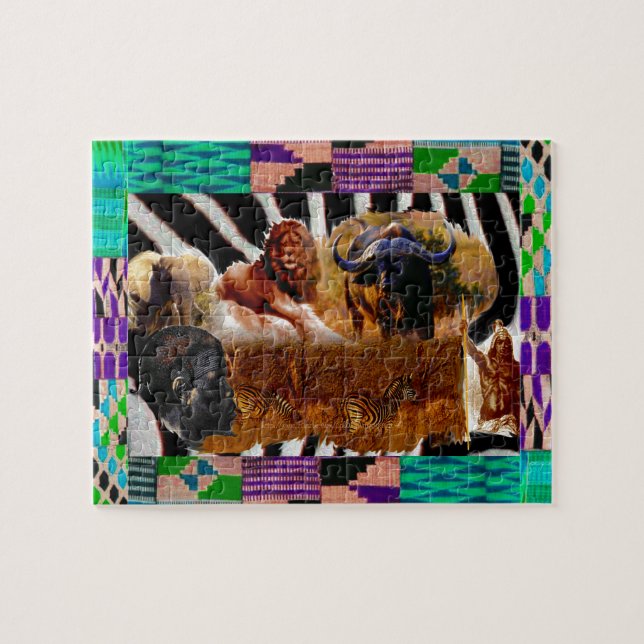 Puzzle "Motifs d'Afrique" (Horizontal)