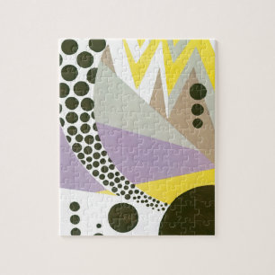 Puzzle Motifs géométriques Art Déco vintage Jazz Pochoir
