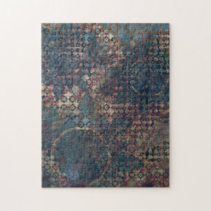 Puzzle Motifs Grungy avec Patchwork Désordonné de Texture