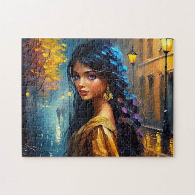 Puzzle Motifs indiens, Digital Modern, Coloré (Horizontal)