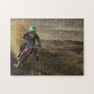 Puzzle Moto de motocross extrême de sport motocycliste
