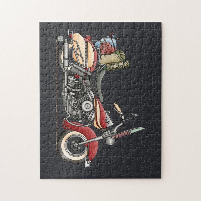 Puzzle Moto mignonne (Vertical)
