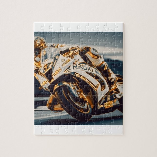 Puzzle Motorcycle Racer (Vertical)