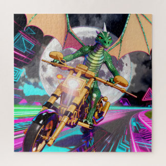 Puzzle Motorcycle Riding Dragon