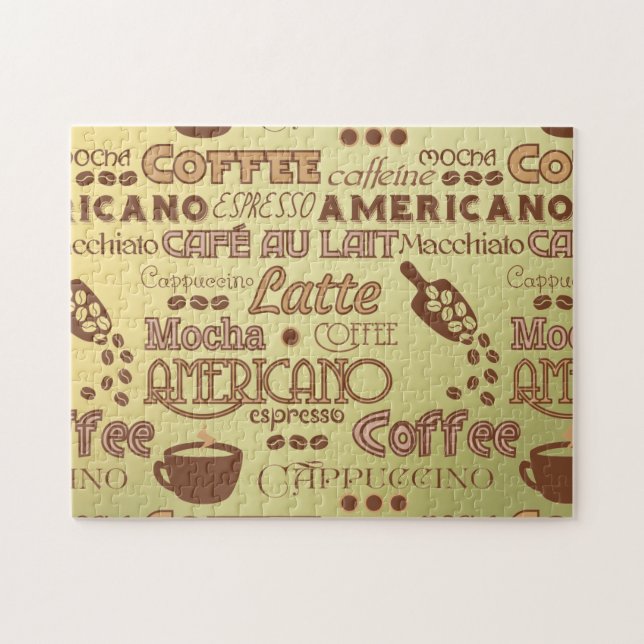 Puzzle Mots de café (Horizontal)