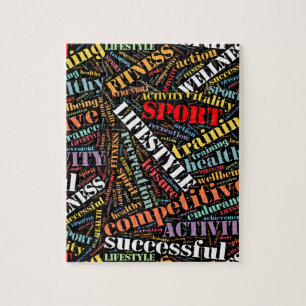 Puzzle Mots liés au sport motif