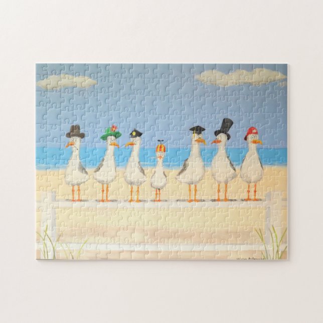 Puzzle Mouettes avec Casquette (Horizontal)