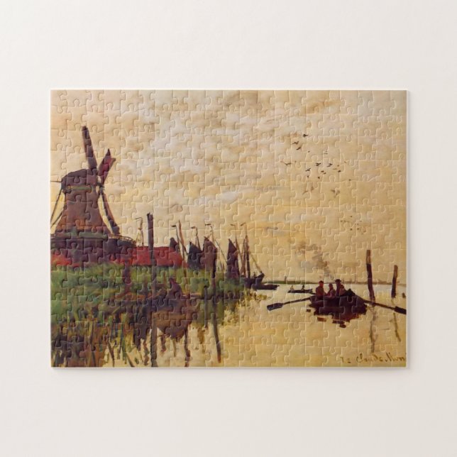 Puzzle Moulin à vin à Zaandam Monet Art (Horizontal)