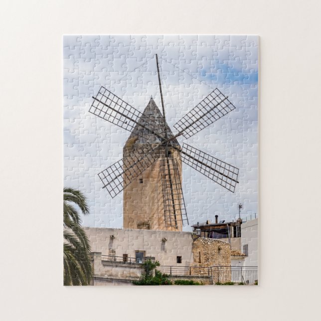 Puzzle Moulin traditionnel à Palma de Mallorca - Espagne (Vertical)