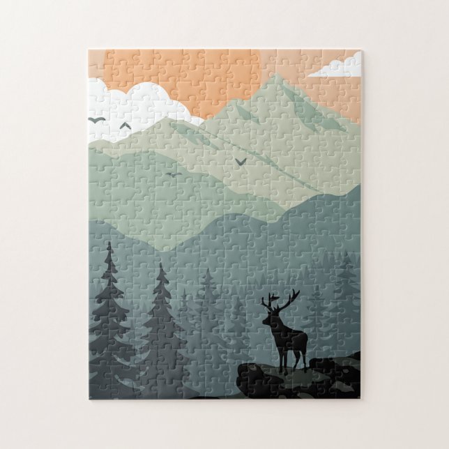 Puzzle Mountain Art Mountain Top Images Green Mountain Ph (Vertical)